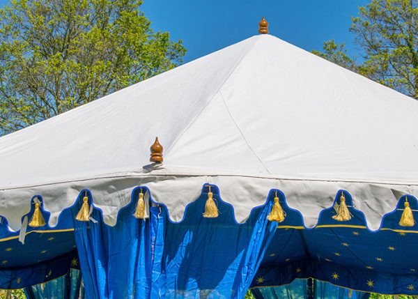 Indian wedding tent - blue